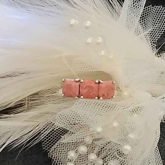 NWT Norwegian Thulite 3 Stone Ring Size 6 - Picture 8 of 12